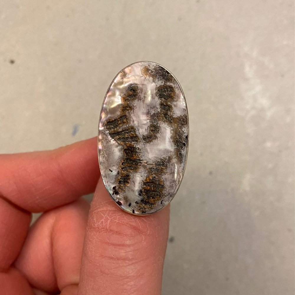Silver Oval Ring